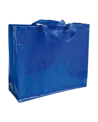 Shopper in polipropilene laminato Blu Royal