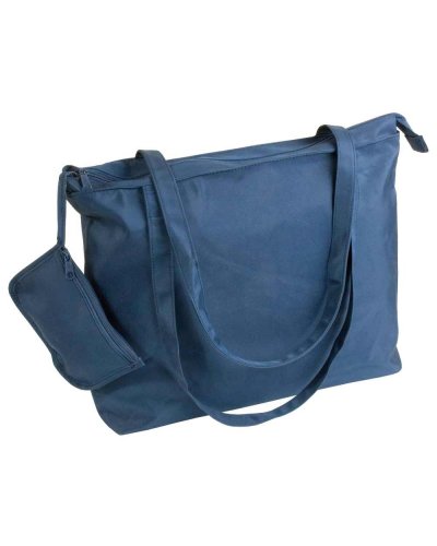 Borsa da spiaggia con borsellino Blu scuro