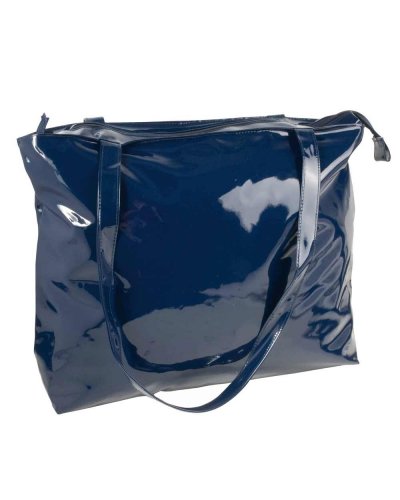 BORSA MARE IN PVC LUCIDO Blu scuro