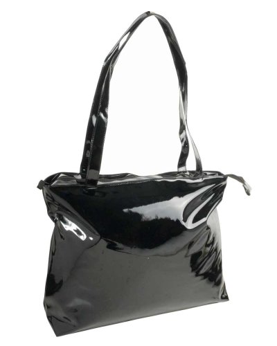 BORSA MARE IN PVC LUCIDO Nero