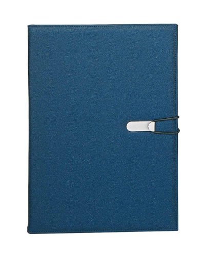 CARPETA DE REUNIÓN CON 3 BOLSILLOS INTERNOS Blu scuro