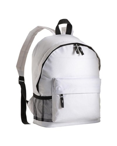 Zaino con tasca frontale Bianco