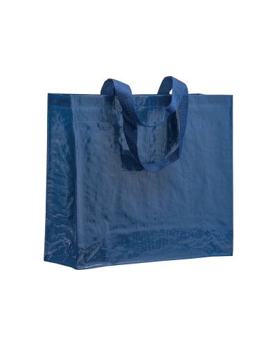 Shopper in polipropilene laminato con manici a nastro