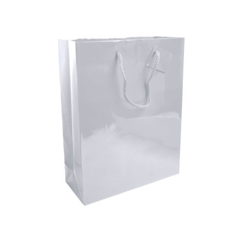 Shopper carta laminata 26x35x11cm con biglietto auguri - 77g