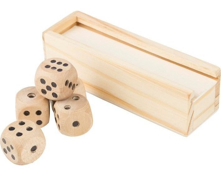 Gioco dei dadi in legno di faggio celine
