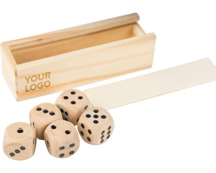 Gioco dei dadi in legno di faggio celine