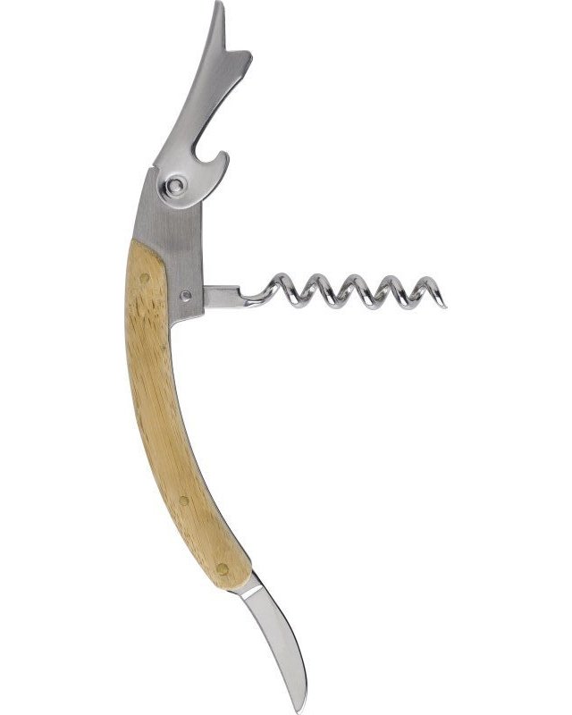 Coltello da cameriere, in bamboo e acciaio inox lenny