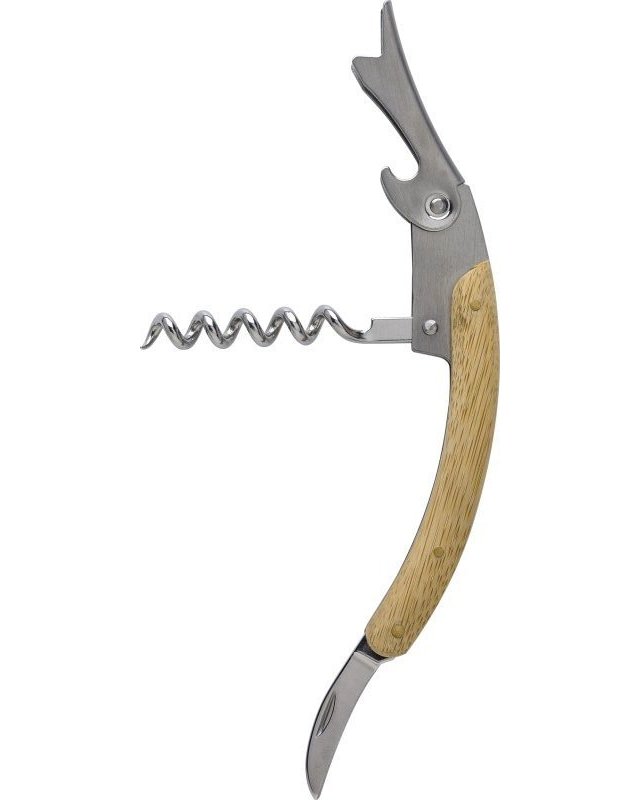 Coltello da cameriere, in bamboo e acciaio inox lenny