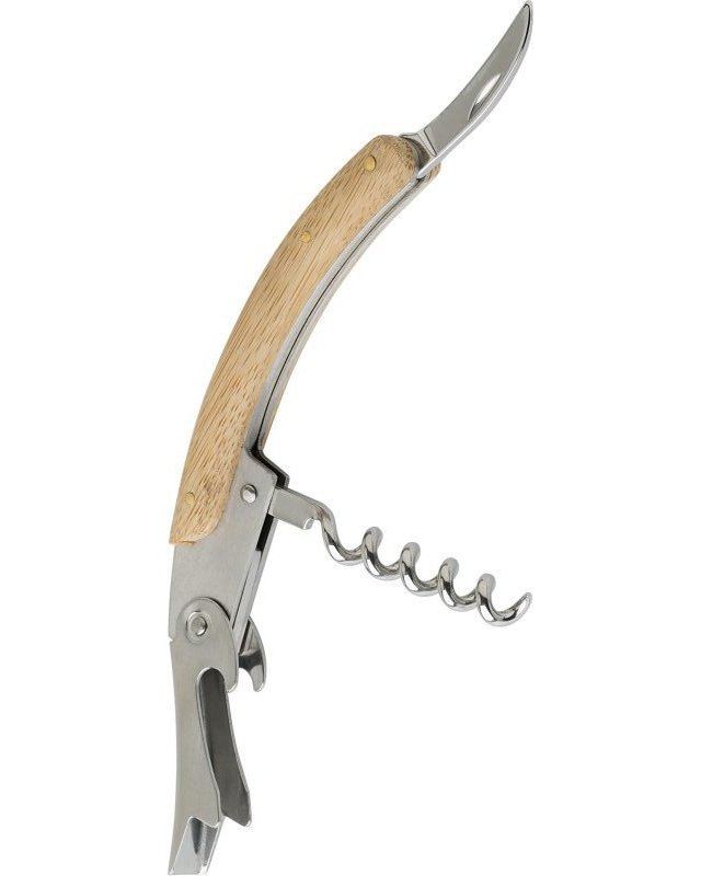 Coltello da cameriere, in bamboo e acciaio inox lenny