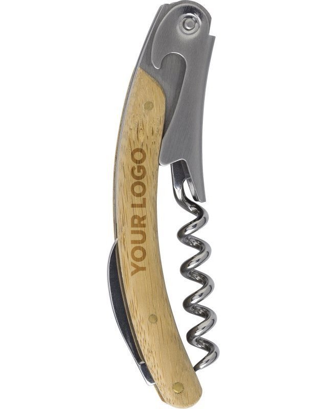 Coltello da cameriere, in bamboo e acciaio inox lenny
