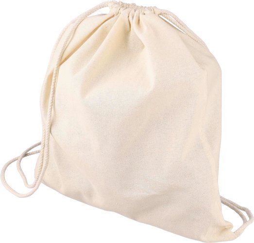 Zaino a sacca con coulisse in cotone 150 g/m² geórgia| nuovo