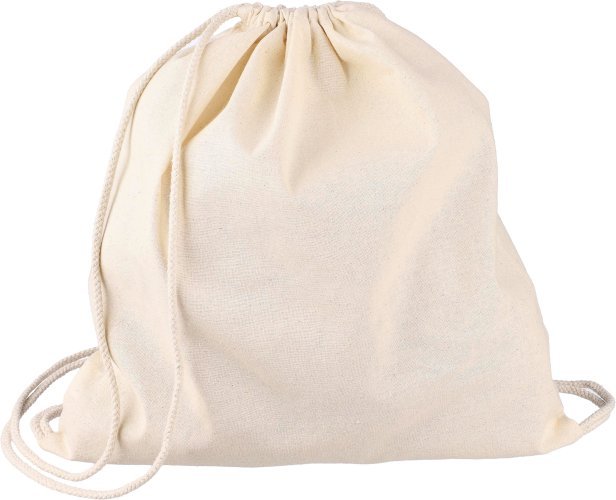 Zaino a sacca con coulisse in cotone 150 g/m² geórgia| nuovo