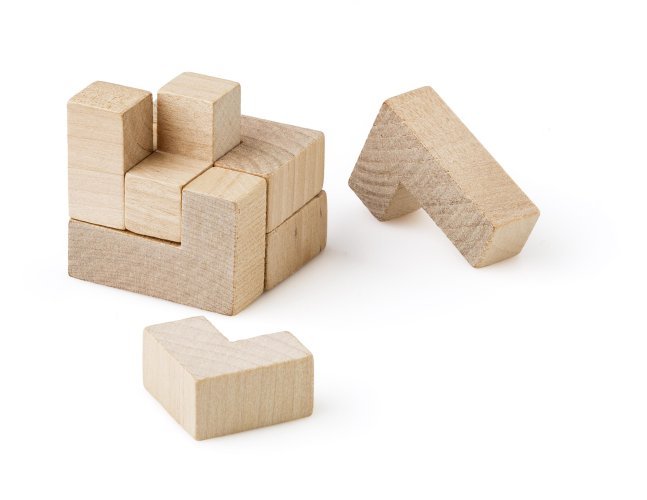 Puzzle amber | legno | cubo