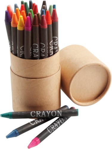 Set di pastelli a cera gabrielle | tubo di cartone