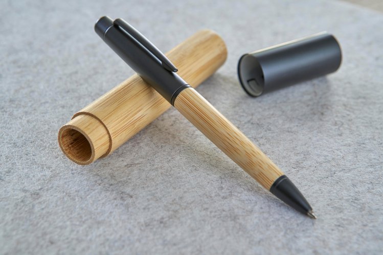 Penna a sfera anke | bambù | a rotazione