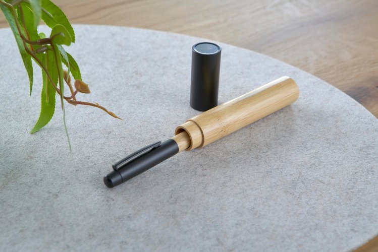 Penna a sfera anke | bambù | a rotazione