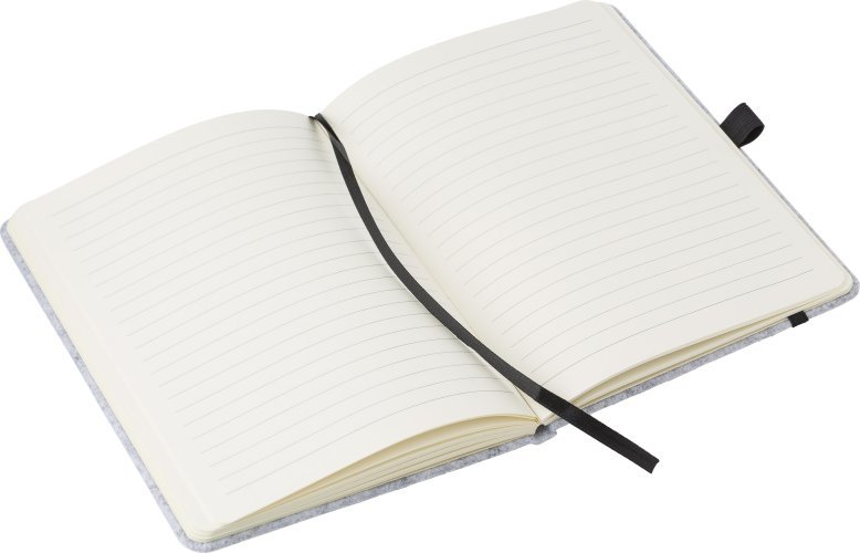 Taccuino formato +/- a5 in feltro rpet harper