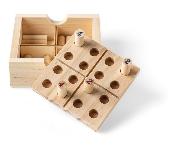 Mini set sudoku in legno di pino kenza