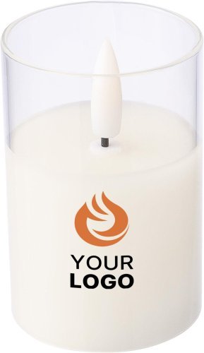 Candela led serin | portacandela in vetro