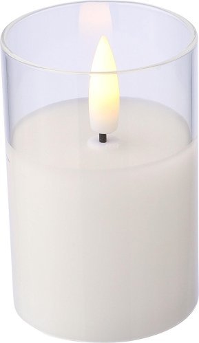 Candela led serin | portacandela in vetro