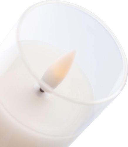Candela led serin | portacandela in vetro