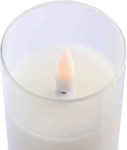 Candela led serin | portacandela in vetro