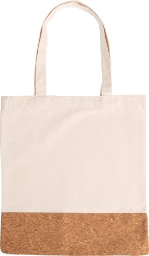 Shopping bag in cotone con base in sughero dalia