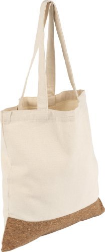 Shopping bag in cotone con base in sughero dalia