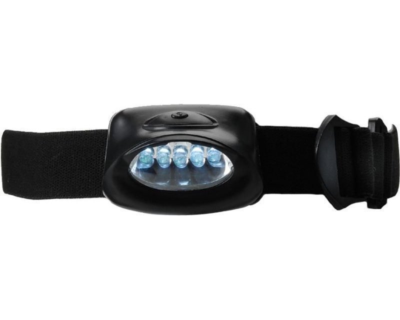 Torcia frontale kylie | plastica | 5 led | 6 modalità