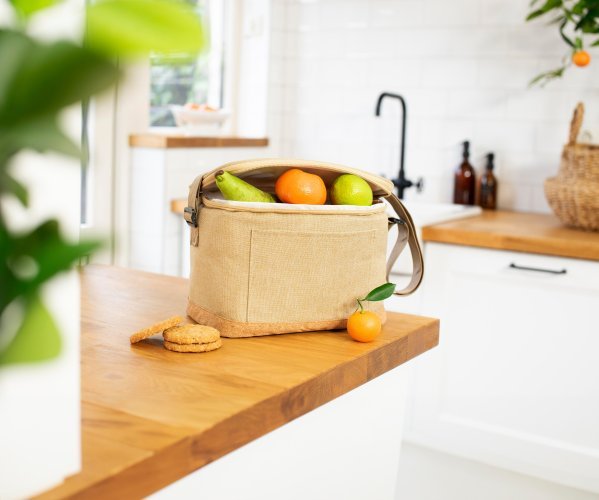 Borsa termica sage | riciclato | sughero | 3,5 l