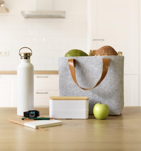 Shopper hunter | feltro riciclato | manici lunghi