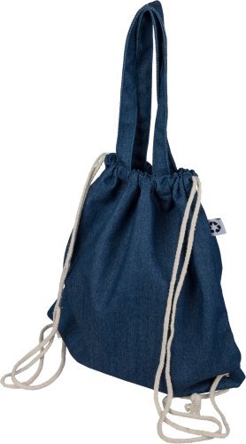Sacca con coulisse dex | denim riciclato | 6,6 l