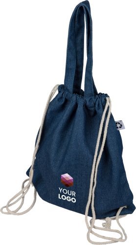 Sacca con coulisse dex | denim riciclato | 6,6 l
