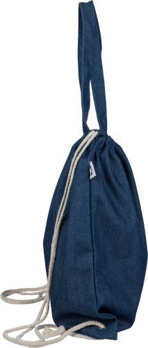 Sacca con coulisse dex | denim riciclato | 6,6 l