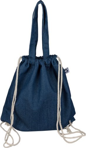 Sacca con coulisse dex | denim riciclato | 6,6 l