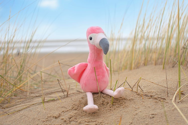 Fenicottero di peluche alicia | 18 cm