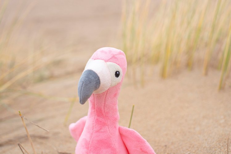 Fenicottero di peluche alicia | 18 cm