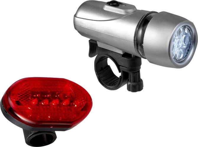 Luci per bicicletta jordy | set | led