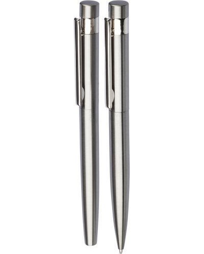 Set da scrittura fritz | acciaio inox riciclato | penna a sfera twist e rollerball