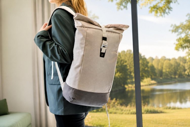 Zaino marlene | riciclato | chiusura a rullo | 25 l