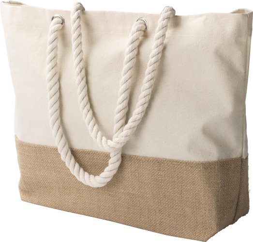 Shopper diego | cotone 280 g/m² | fondo in juta