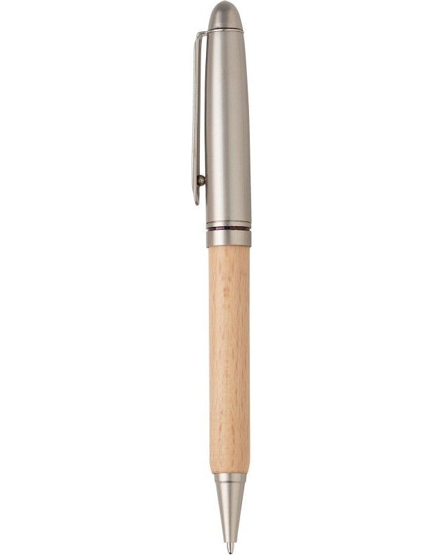 Penna a sfera tobias | legno di faggio | scatola in legno