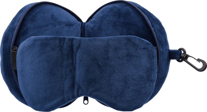Cuscino da viaggio leontine | 2 in 1 con maschera per dormire