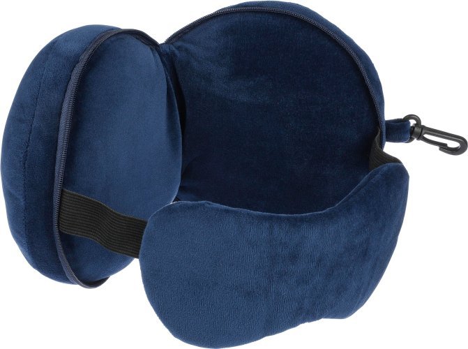 Cuscino da viaggio leontine | 2 in 1 con maschera per dormire