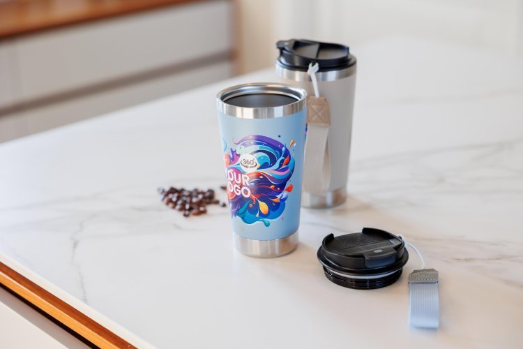 Tazza termica a doppia parete kayla | riciclata | 500 ml