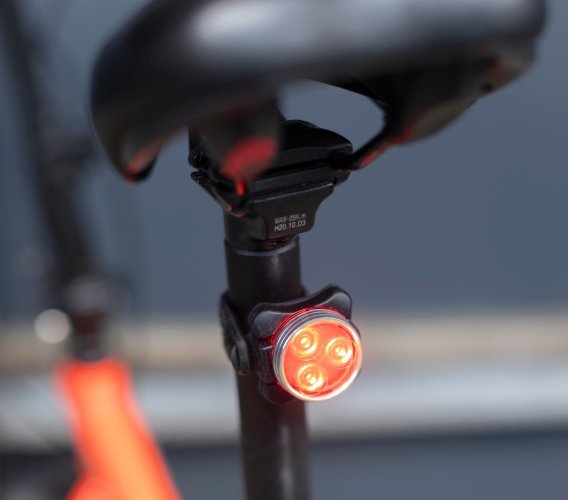 Set di luci per bici elisabeth | plastica e silicone | ricaricabile | 4 modalità