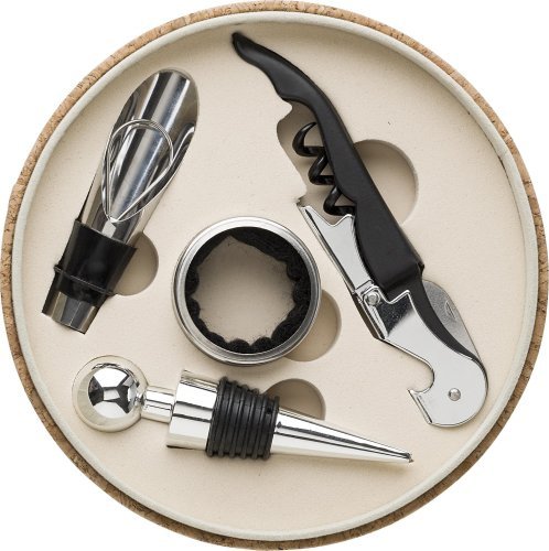 Set vino milana | similpelle effetto sughero | 4 pz