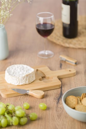 Tagliere per formaggi jelena | bambù | con coltello