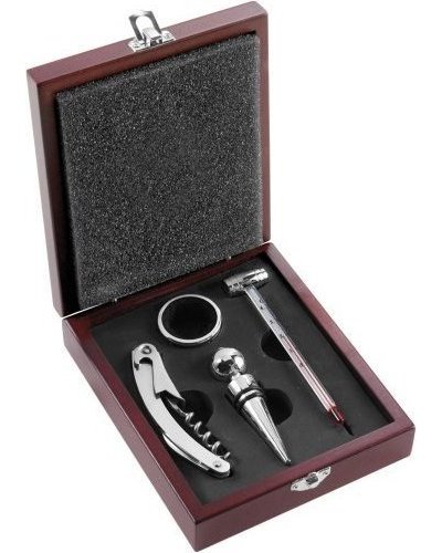 Set da vino brady | legno | 4 pezzi