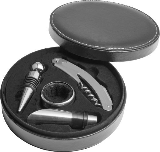 Set da vino jeremy | acciaio inox | 4 pezzi